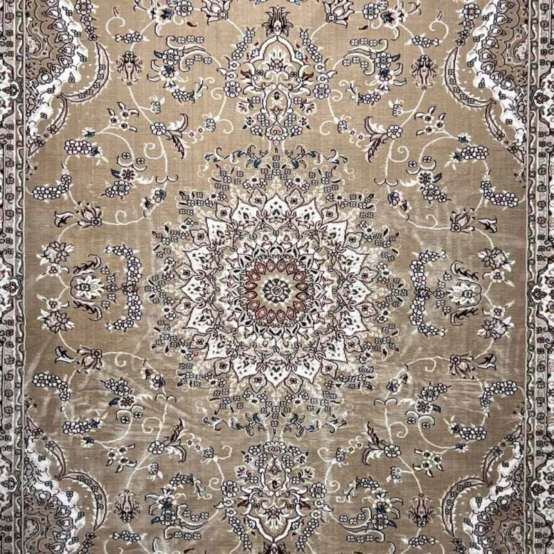 سجاد تركي سوبر شيراز P7242 بيج غامق مقاس 500*600