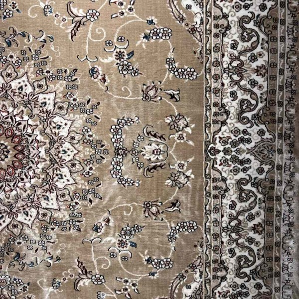 سجاد تركي سوبر شيراز P7242 بيج غامق مقاس  80*150