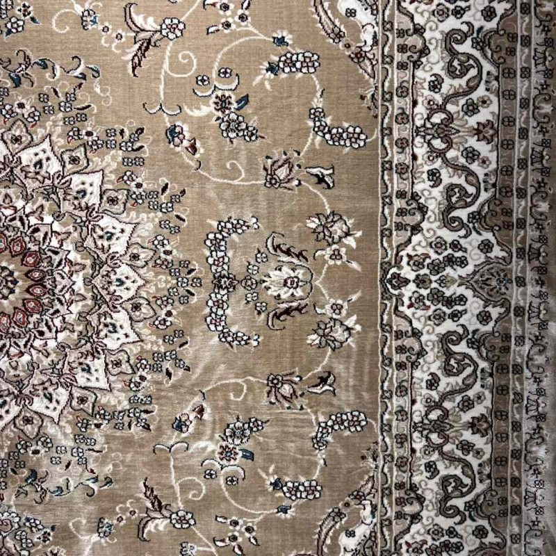 سجاد تركي سوبر شيراز P7242 بيج غامق مقاس 500*600