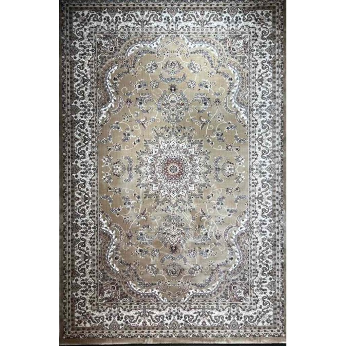 سجاد تركي سوبر شيراز P7242 بيج غامق مقاس 250*350