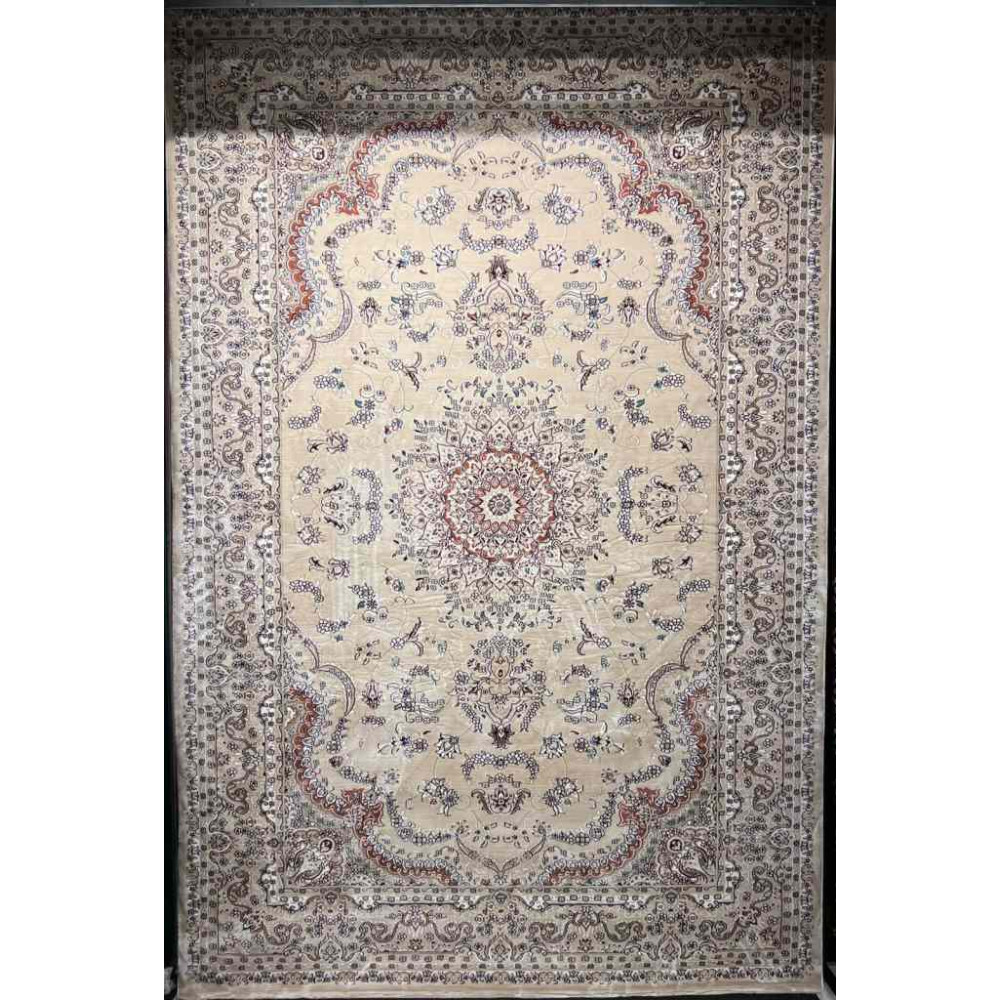 سجاد تركي سوبر شيراز P7242 بيج فاتح مقاس 120*170