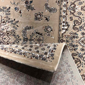 سجاد تركي سوبر شيراز P7242 بيج فاتح مقاس 120*170