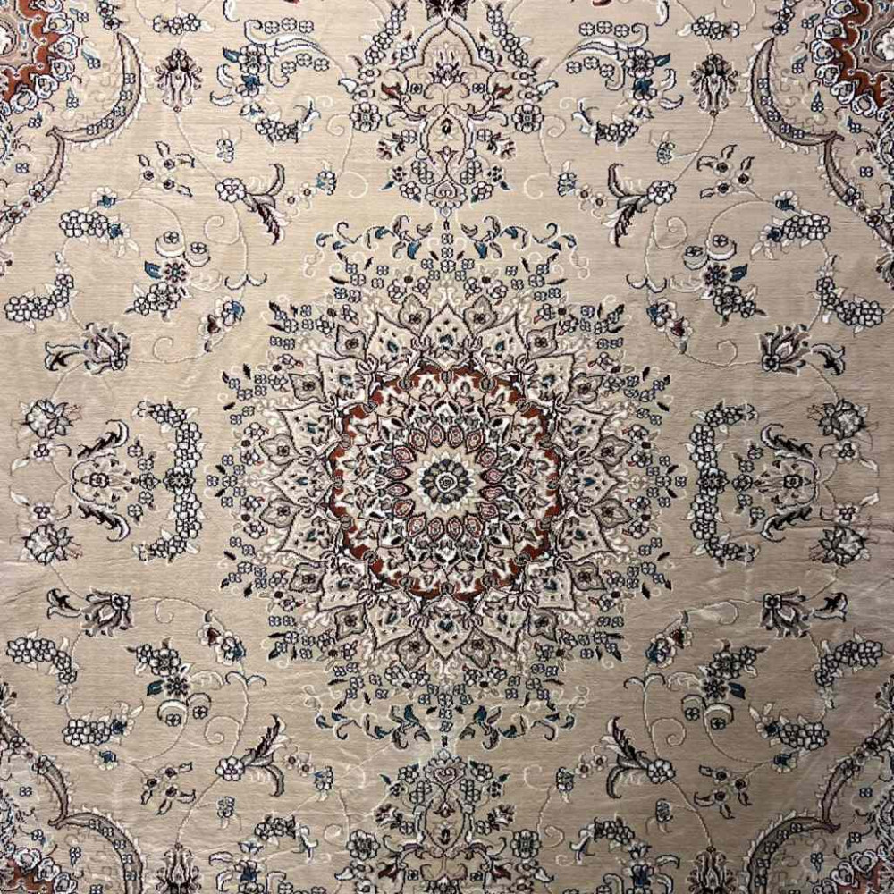 سجاد تركي سوبر شيراز P7242 بيج فاتح مقاس 120*170