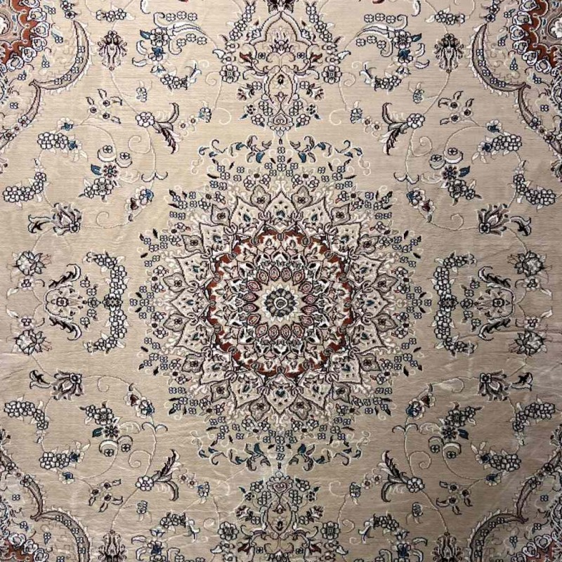 سجاد تركي سوبر شيراز P7242 بيج فاتح مقاس 120*170