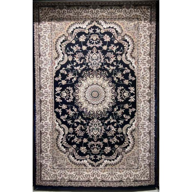 سجاد تركي سوبر شيراز P7242 كحلي مقاس 300*400