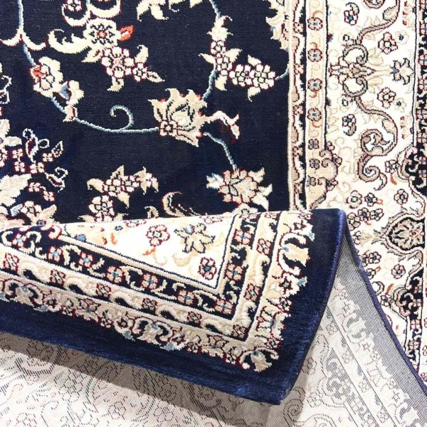 سجاد تركي سوبر شيراز P7242 كحلي مقاس 400*400