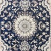 سجاد تركي سوبر شيراز P7242 كحلي مقاس 400*400