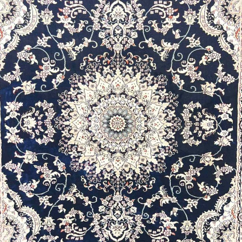 سجاد تركي سوبر شيراز P7242 كحلي مقاس 500*600