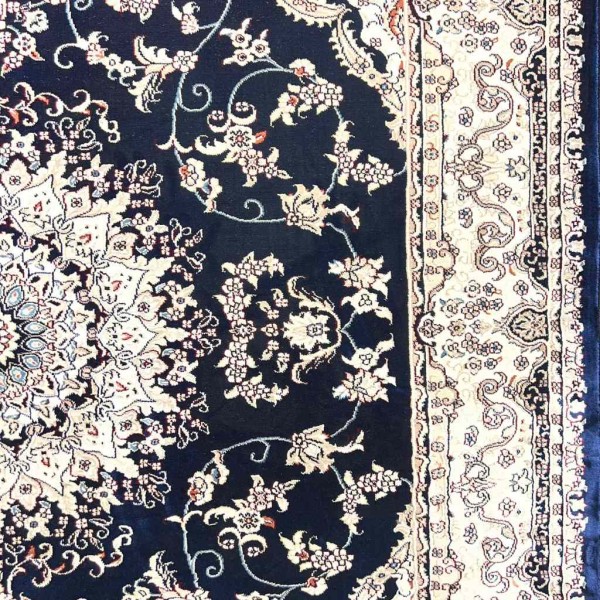 سجاد تركي سوبر شيراز P7242 كحلي مقاس 400*400