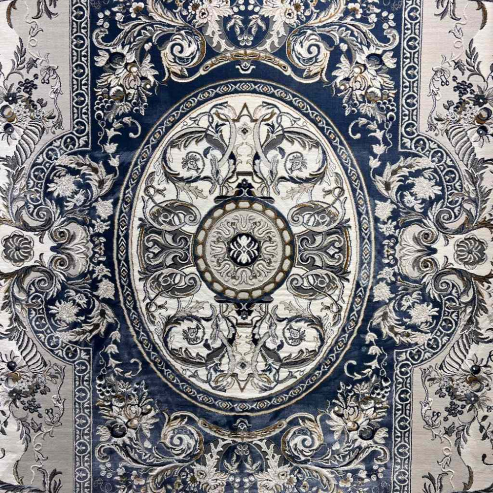 سجاد تركي تاج بلس كلاسيك ملكي قصور سميك ناعم سماوي مقاس 50*80 سجاد تركي تاج بلس كلاسيك ملكي قصور سميك ناعم سماوي مقاس 50*80