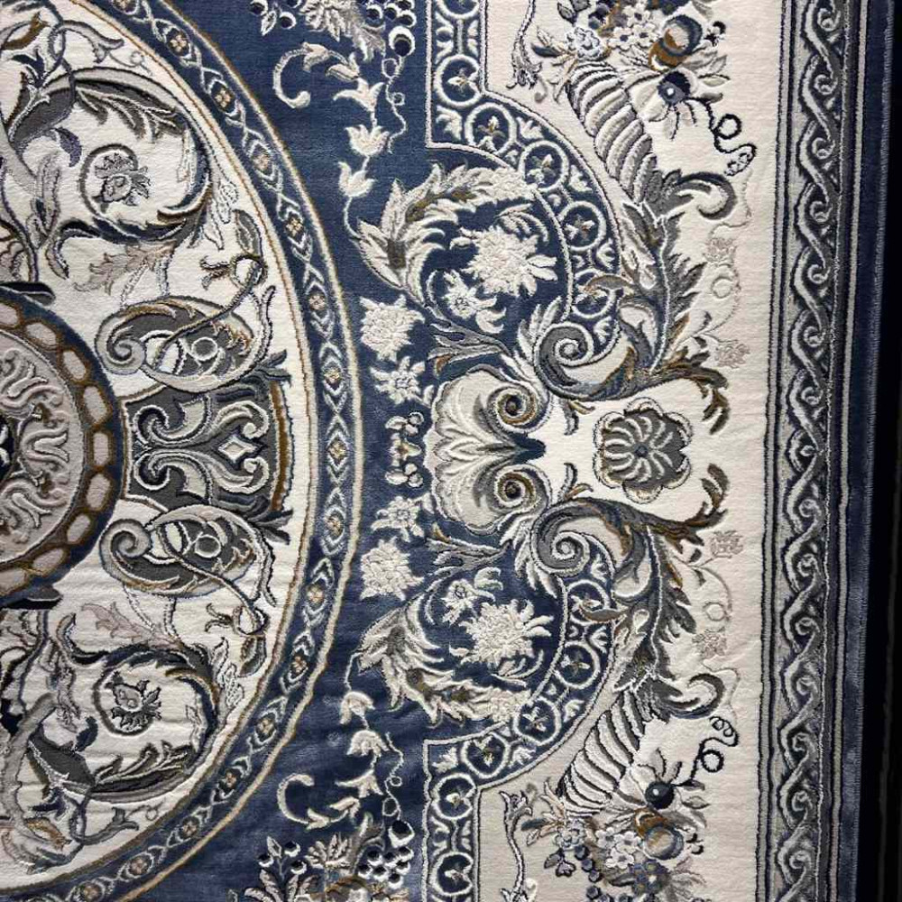 سجاد تركي تاج بلس كلاسيك ملكي قصور سميك ناعم سماوي مقاس 50*80 سجاد تركي تاج بلس كلاسيك ملكي قصور سميك ناعم سماوي مقاس 50*80