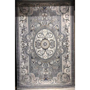 سجاد تركي تاج بلس كلاسيك ملكي قصور سميك ناعم رصاصي مقاس 250*350