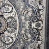 سجاد تركي تاج بلس كلاسيك ملكي قصور سميك ناعم رصاصي مقاس 400*600