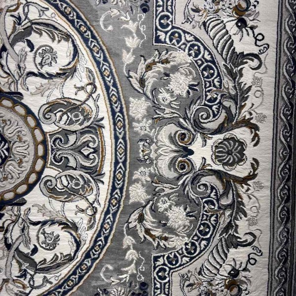 سجاد تركي تاج بلس كلاسيك ملكي قصور سميك ناعم رصاصي مقاس 400*600
