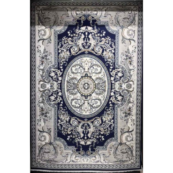 Turkish Taj Plus Classic Royal Palace Thick Soft Navy Size 400*600