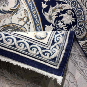 سجاد تركي تاج بلس كلاسيك ملكي قصور سميك ناعم كحلي مقاس 250*350