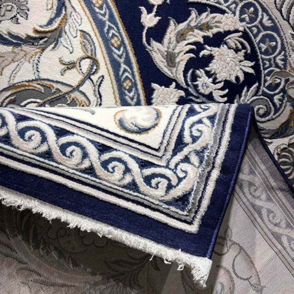 Turkish Taj Plus Classic Royal Palace Thick Soft Navy Size 400*600