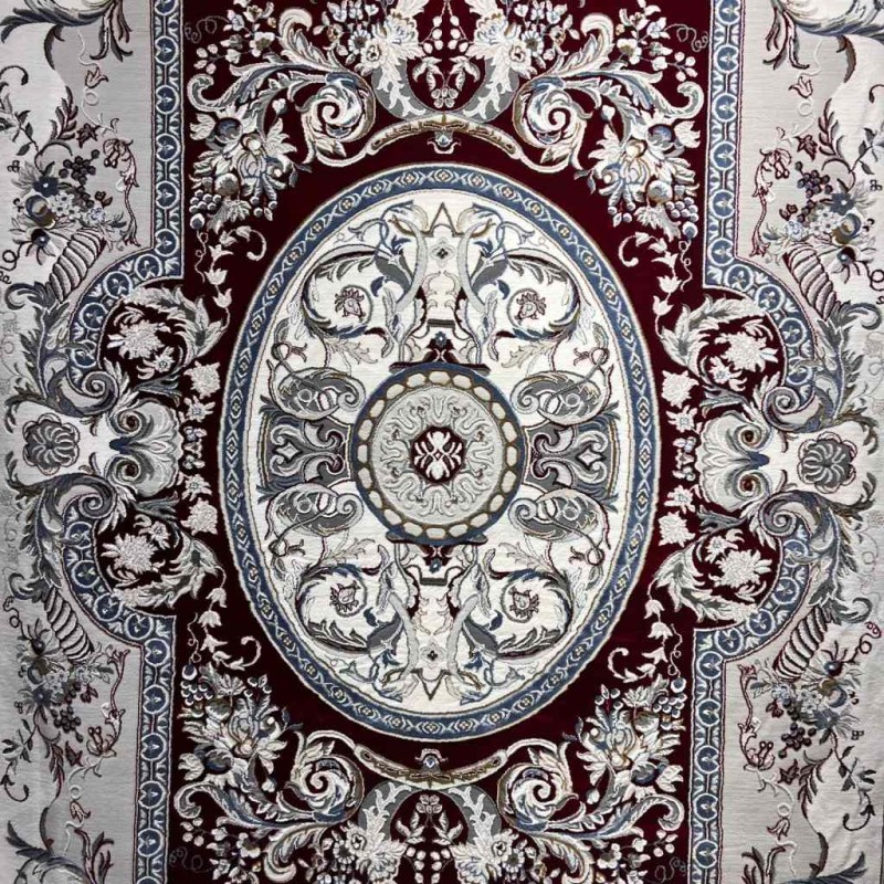سجاد تركي تاج بلس كلاسيك ملكي قصور سميك ناعم احمر عنابي مقاس 150*220
