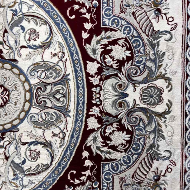 سجاد تركي تاج بلس كلاسيك ملكي قصور سميك ناعم احمر عنابي مقاس 150*220