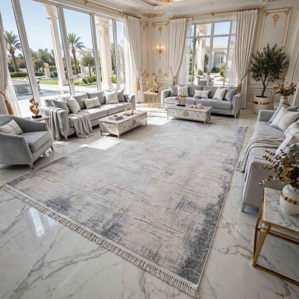 سجاد تركي فيفالدي 38904A رصاصي مقاس 200*300