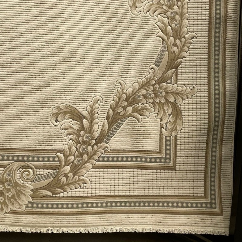 سجاد فورتاكس تركي 41498A كريم بيج مقاس 250*350 - سجاد مودرن