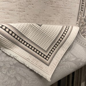سجاد فورتاكس تركي 41498A كريم اسود مقاس 100*200