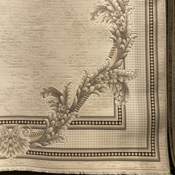 VORTAX Turkish rug 41498A CREAM BLACK size 100*200