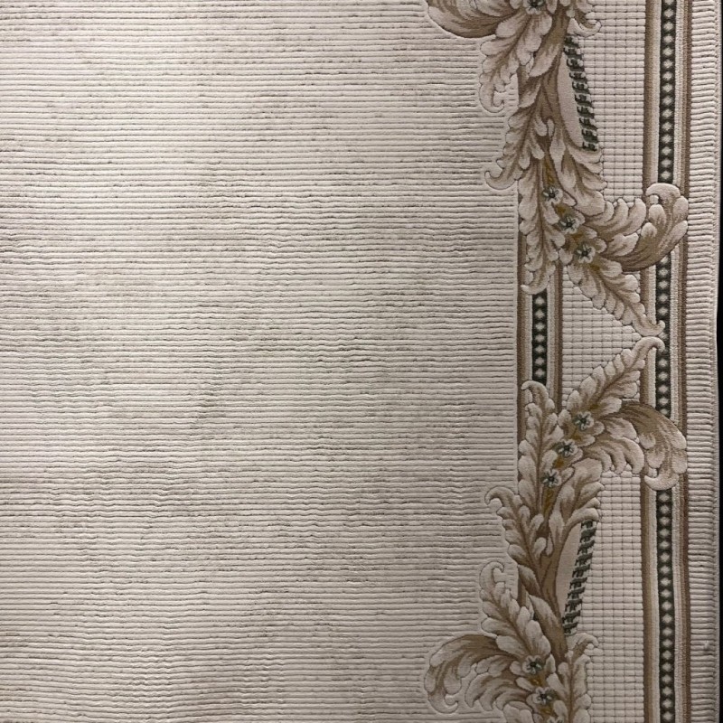 Fortax Turkish Rug 41498A Cream green Round Size 300*300 - Modern Carpets