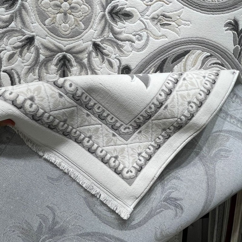 سجاد فورتاكس تركي 41748A كريم اسود مقاس 200*300 - سجاد مودرن