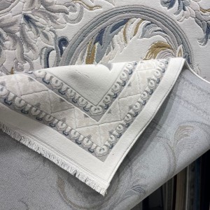 Fortax Turkish Rug 41748A Cream blue Round Size 200*200