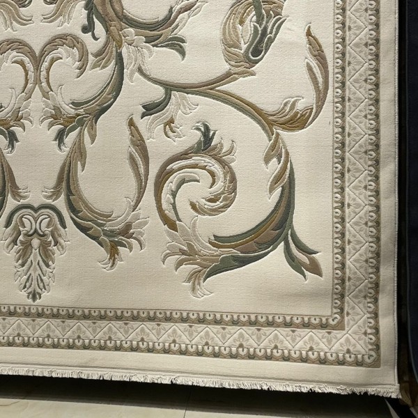 VORTAX Turkish rug 41748A CREAM green size 200*300