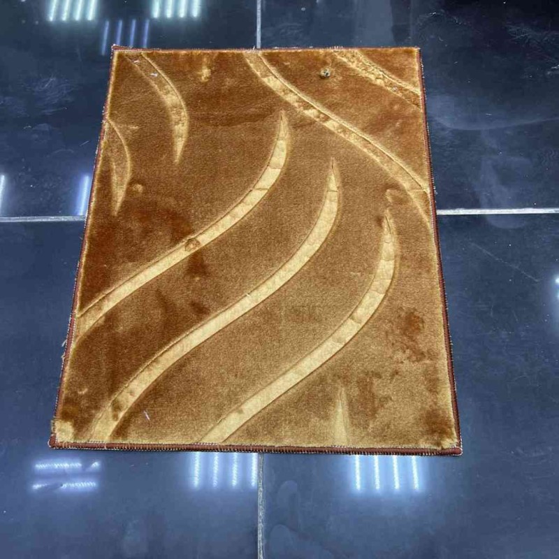 Chinese carpet with golden striped pattern 12 100x100