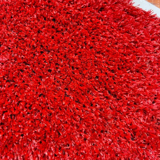 Artificial grass 10 mm red