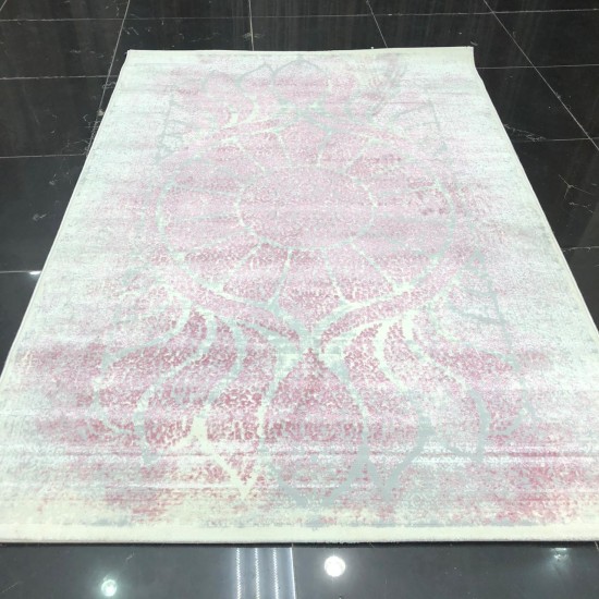 Pure turkish rugs 7086 gray and pink