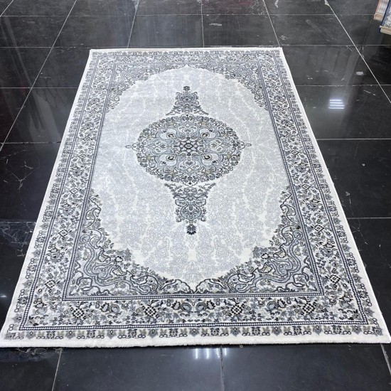 Turkish Carpet Aqua 5045 Gray Cream B