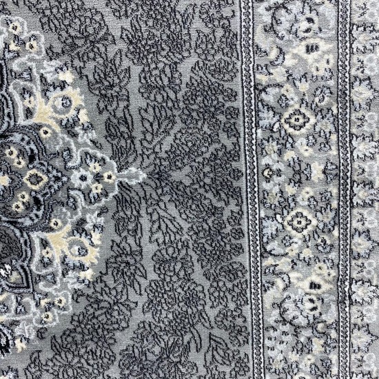 Turkish Carpet Aqua 5045 Gray Black B