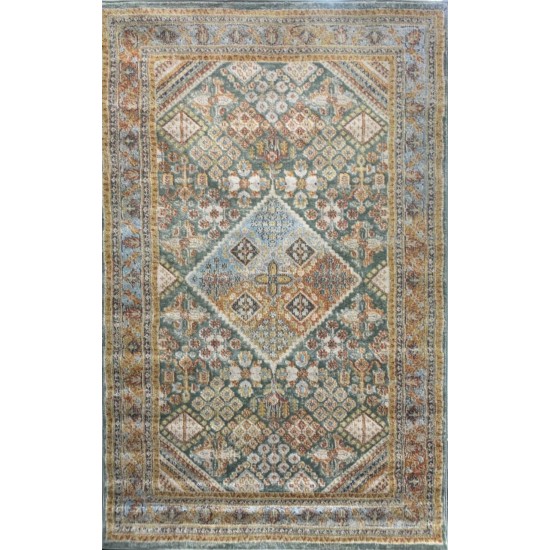 Georgian Carpet Rose A0795B Green Beige 100*200