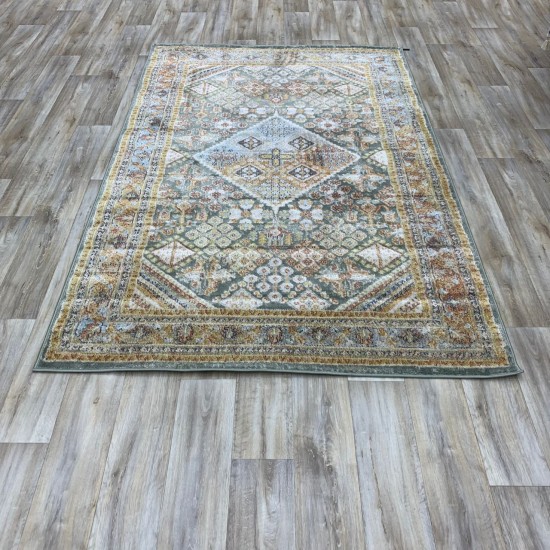 Georgian Carpet Rose A0795B Green Beige 200*30