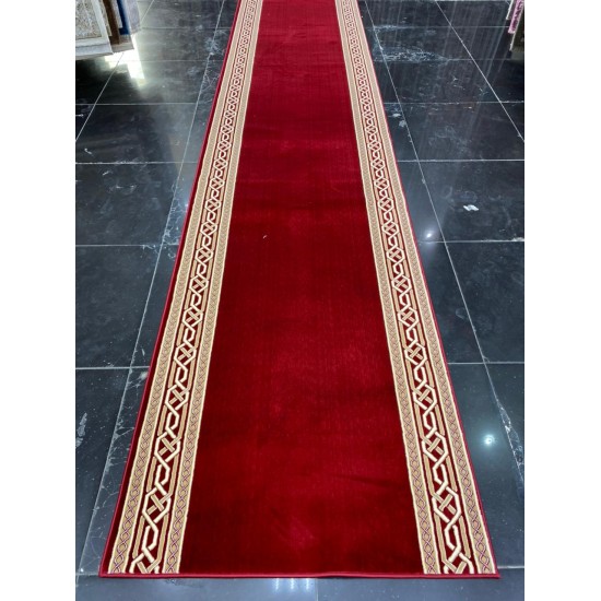 An official royal corridor with a red frame