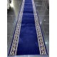 Formal royal corridor, drawer frame, dark blue color