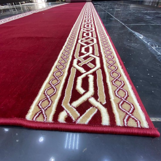 An official royal corridor with a red frame