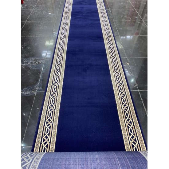 Formal royal corridor, drawer frame, dark blue color