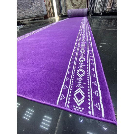 Royal corridor lavender carpets in a frame purple color 100*100