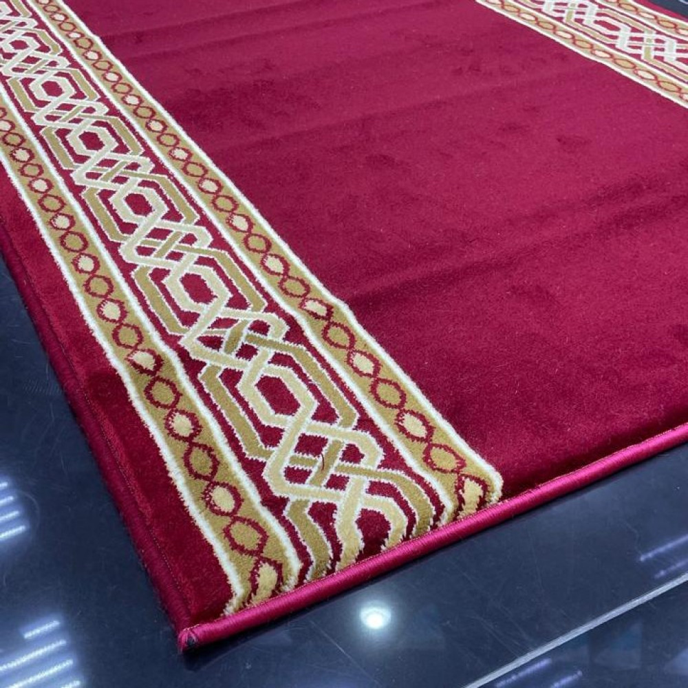 ممر ملكي رسمي اكريليك خيط مبروم فرش درج برواز لون احمر عرض 125 سم ممر ملكي رسمي اكريليك خيط مبروم فرش درج برواز لون احمر عرض 125 سم