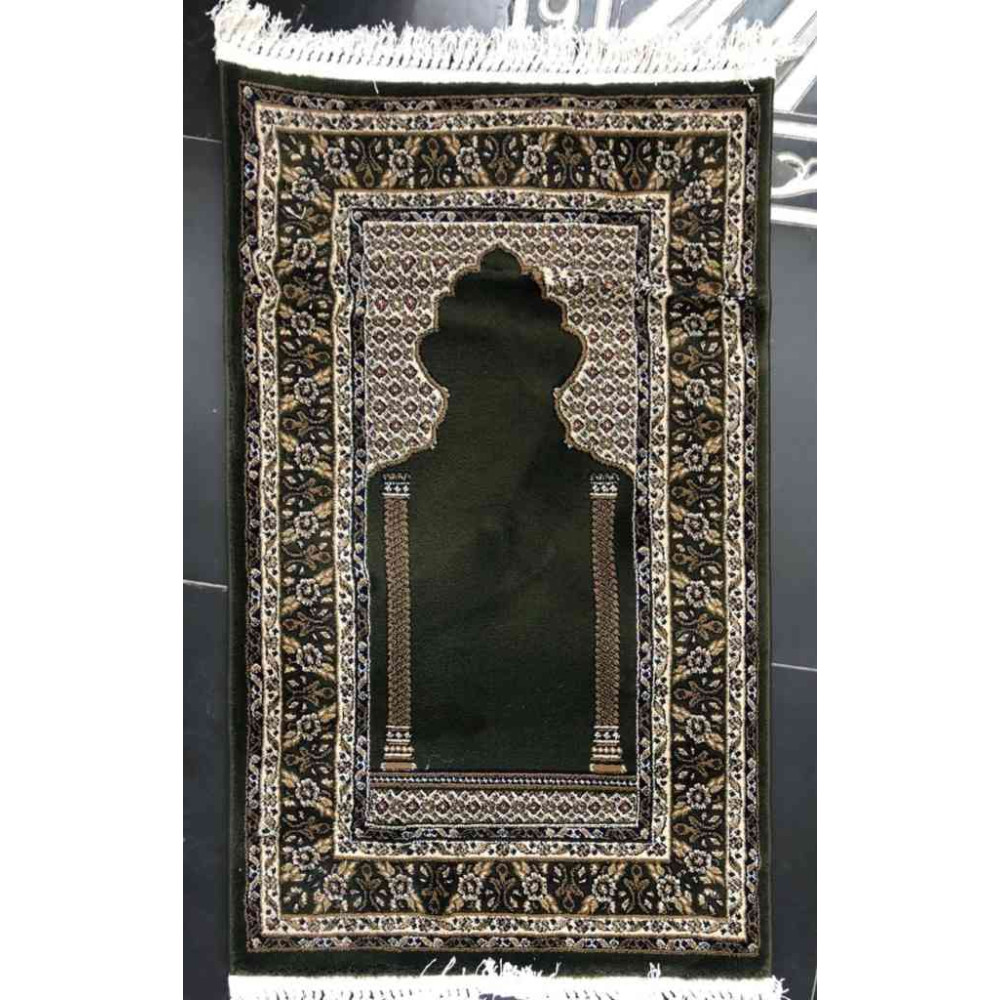 سجادة صلاه تركي فاخرة انطاليا 3370C اخضر مقاس75*120 سم سجادة صلاه تركي فاخرة انطاليا 3370C اخضر مقاس75*120 سم