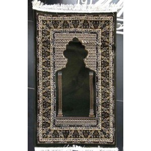 سجادة صلاه تركي فاخرة انطاليا 3370C اخضر مقاس75*120 سم