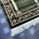 Luxury Turkish prayer rug Antalya 3406C green size 75*120 cm