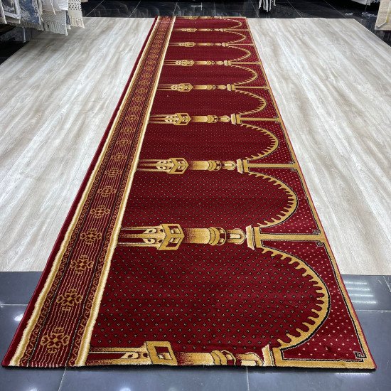 Turkish prayer rug SC116 red size 125*500