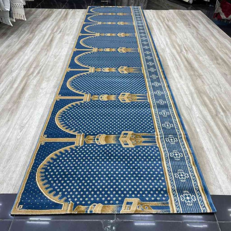 سجاد صلاة محراب تركي SC116 سماوي مقاس 125*500