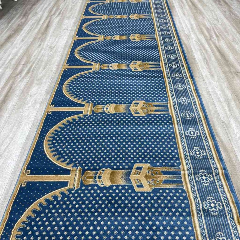 سجاد صلاة محراب تركي SC116 سماوي مقاس 125*500